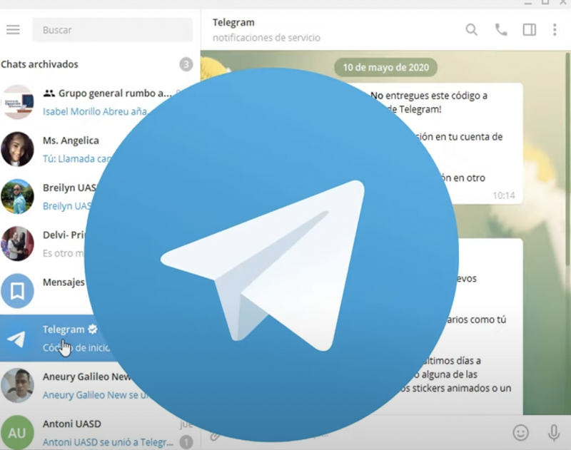 Telegram red social de chat y grupos de extrema seguridad