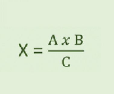regla de tres para calcular porcentaje