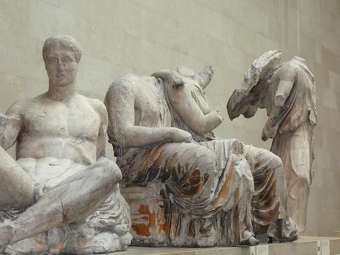 Los mármoles del Partenón, escultura griega