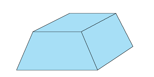 que es un trapezoide - dibujo de una figura trapezoidal